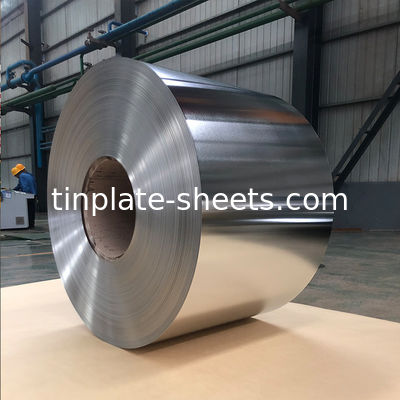 Fabrica de hojas de hoja de estaño Fabricante de fábrica de piedra plata acabado brillante T3 T5 T2.5 DR8 2.8/2.8 Revestimiento de estaño