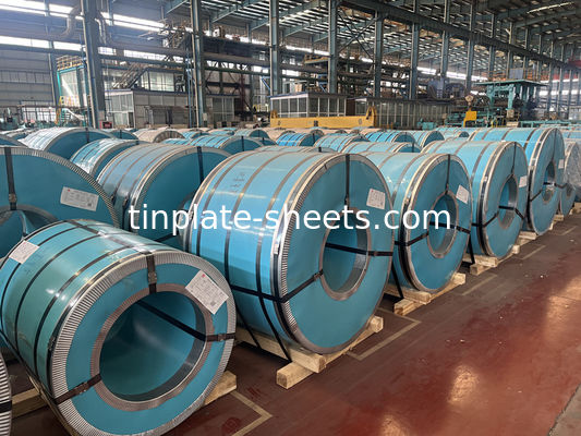 Envases de embalaje JIS G3303 Estándar T3 T4 T5 DR8 2.8/2.8 Hojas de estaño electrolitico de acabado de piedra