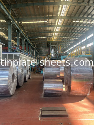 Hojas de estaño de larga duración para latas de productos químicos y alimentos 0,15-0,49 mm espesor 600-986 mm ancho duradero asequible versátil