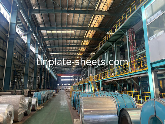 Hojas de estaño de larga duración para latas de productos químicos y alimentos 0,15-0,49 mm espesor 600-986 mm ancho duradero asequible versátil