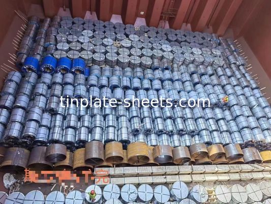 3-8 toneladas de bobina de acero sin estaño JIS G3303 Superficie de piedra estándar Terminada T3