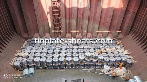 4MT a 8MT peso por bobina bobina de hojalata disponible para fácil manejo y envío