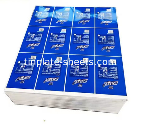 T2.5 T3 T4 T5 DR7 DR8 DR9 Placa de estaño impresa EN10202 Norma 2.8/2.8 Para latas de alimentos