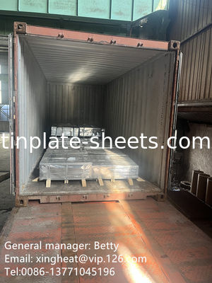 Envases para la fabricación de chapas de acero de hojalata de 600 mm a 990 mm de ancho anticorrosivas T3-T5