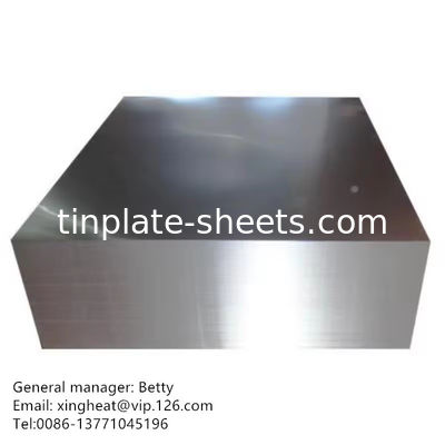 Hojas de hoja de aluminio MR y SPCC para latas de productos químicos y alimentos en piedra brillante Plata y acabados mate con embalaje apto para el mar