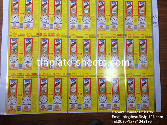 Lámina de hoja de estaño rectangular lacada ecológica