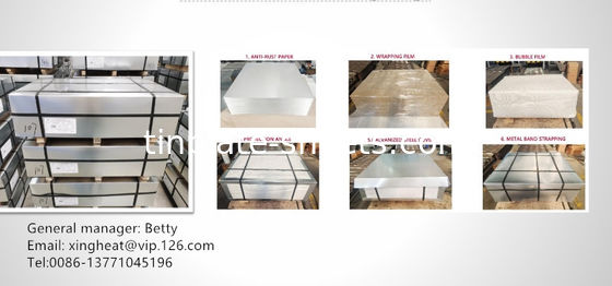 Hojas de estaño personalizables en brillante / piedra / plata / acabado mate perfecto para diversas aplicaciones