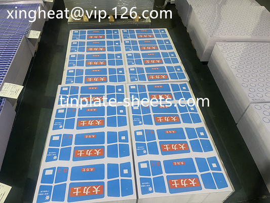 Hoja de estaño impreso personalizable para diversas aplicaciones T2-T5 Temperatura 2.0/2.0