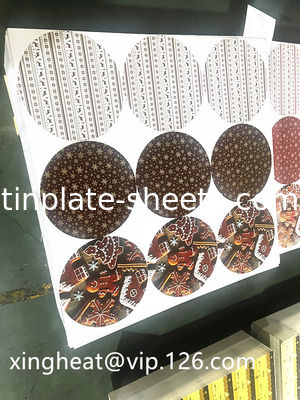 Hoja de hoja de estaño impresa personalizable para diversas aplicaciones T2-T4 Temperatura