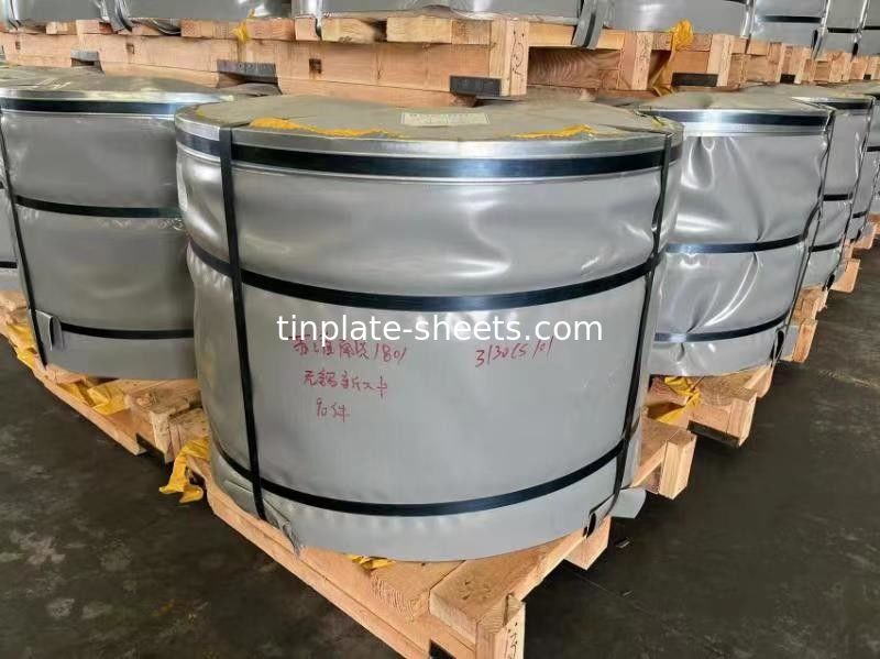 Hojas de estaño para latas de productos químicos y alimentos MR y SPCC Material de acabado brillante y de piedra JIS G3303