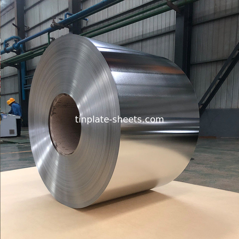 Fabrica de hojas de hoja de estaño Fabricante de fábrica de piedra plata acabado brillante T3 T5 T2.5 DR8 2.8/2.8 Revestimiento de estaño