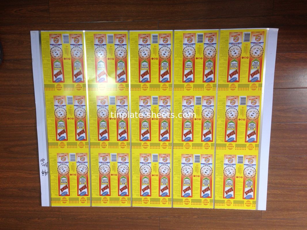 1.1/1.1-5.6/5.6 Revestimiento de estaño Placa de estaño lacada para diversas necesidades de embalaje