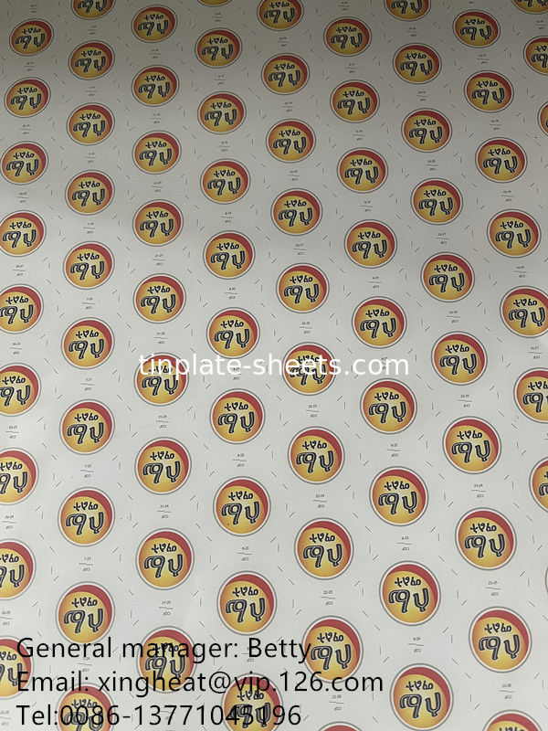 T4 T5 DR Tinta electroica en hojas Tinta de molino de corte de hojas Tinta para latas de productos químicos y latas de alimentos