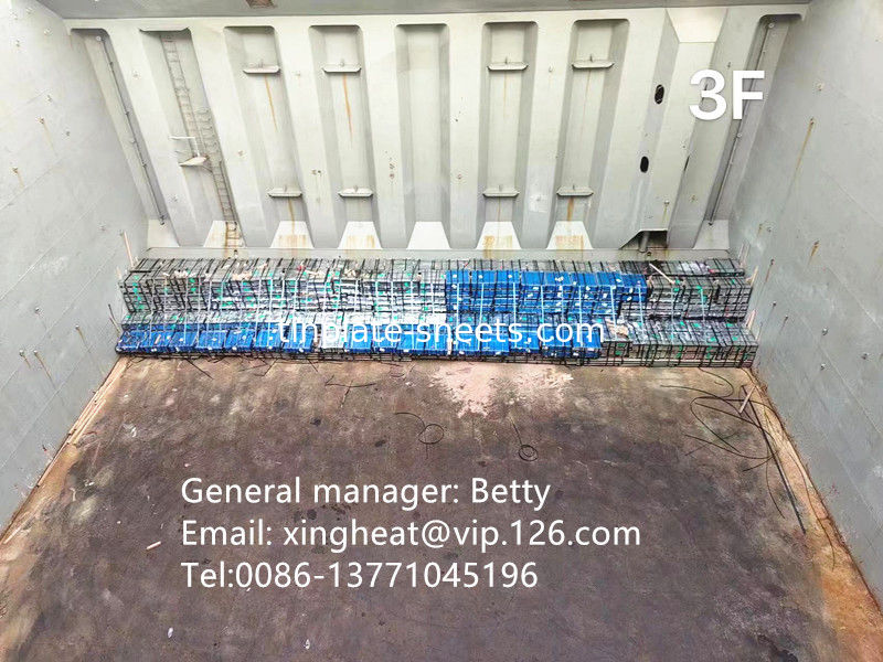 Acero libre de estaño de chapa cromada electroplacada para tapas y fondo de latas T4 T5