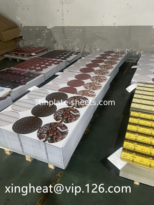 Hoja de estaño impreso personalizable para diversas aplicaciones T2-T5 Temperatura 2.0/2.0