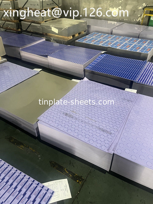 buena calidad de calidad alimenticia placa de estaño lacada para envases de alimentos latas químicas 4 colores de estaño impreso 6 colores