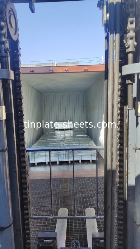 1.5-1.85MT Hojas de estaño impresas en las normas JIS G3303 EN10202 o ASTM624