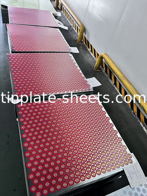 JIS G3303 EN10202 ASTM624 Standard Tinplate Sheets for Metal Packaging